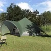 Teepee palapinė 7 asmenims Žalia ir Pilka 600 x 600 x 347 cm