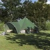 Teepee palapinė 5 žmonėms Žalia ir Pilka 415 x 415 x 247 cm
