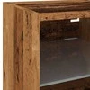 TV staliukas televizoriaus sieninė spintelė su LED lemputėmis Old Wood