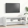 TV staliukas Televizoriaus spint., baltos sp., 100x40x40cm, med. drož. plok.