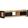TV staliukas televizoriaus spintelė 100x30x25 cm Masyvus Rough Wood Mango