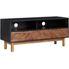 TV staliukas Televizoriaus spintelė, 100x35x45cm, akacijos masyvas ir MDF