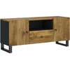TV staliukas Televizoriaus spintelė, 105x33,5x46cm, mango/apdirbta mediena