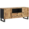 TV staliukas Televizoriaus spintelė, 105x33,5x46cm, mango/apdirbta mediena