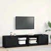 TV staliukas Televizoriaus spintelė 2 pcs Juodas ąžuolas 80 x 35 x 36,5 cm