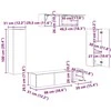 TV staliukas Televizoriaus spintelė 5 pcs Senas medis