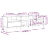 TV staliukas Televizoriaus spintelė 150 x 30 x 45 cm Amatininkų ąžuolas