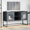 TV staliukas Televizoriaus spintelė, antracito, 100,5x39x60,5cm, plienas