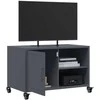 TV staliukas Televizoriaus spintelė, antracito, 68x39x43,5cm, plienas