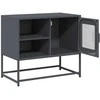 TV staliukas Televizoriaus spintelė, antracito, 68x39x60,5cm, plienas