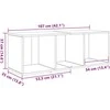 TV staliukas TV spintelių komplektas 72 x 35 x 37 cm Ruda Apdirbta mediena