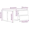 TV staliukas Televizoriaus spintelė, artisano ąžuolo, 80x34x35,5cm, mediena