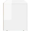 TV staliukas Televizoriaus spintelė Aukštai blizganti balta 100 x 35 x 40 cm