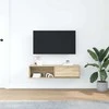 TV staliukas Televizoriaus spintelė, ąžuolo, 100x31x25,5cm, apdirbta mediena