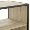 TV staliukas Televizoriaus spintelė, ąžuolo, 100x31x39,5cm, mediena/metalas