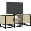 TV staliukas Televizoriaus spintelė, ąžuolo, 100x35x41cm, mediena ir metalas