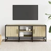TV staliukas Televizoriaus spintelė, ąžuolo, 100x35x41cm, mediena ir metalas