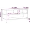 TV staliukas Televizoriaus spintelė, ąžuolo, 100x35x45cm, apdirbta mediena
