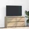 TV staliukas Televizoriaus spintelė, ąžuolo, 100x35x54 cm, apdirbta mediena