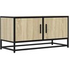TV staliukas Televizoriaus spintelė, ąžuolo, 80x34,5x40cm, mediena/metalas