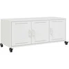 TV staliukas Televizoriaus spintelė, balta, 100,5x39x43,5cm, plienas