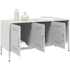 TV staliukas Televizoriaus spintelė, balta, 100,5x39x50,5cm, plienas