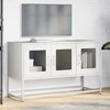 TV staliukas televizoriaus spintelė balta 100,5x39x60,5 cm