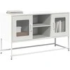 TV staliukas Televizoriaus spintelė, balta, 100,5x39x60,5cm, plienas