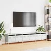 TV staliukas Televizoriaus spintelė, balta, 202x39x43,5cm, plienas