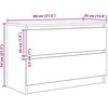 TV staliukas Televizoriaus spintelė, balta, 80x35x54 cm, apdirbta mediena