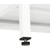 TV staliukas Televizoriaus spintelė, balta, 90x30x44cm, plienas ir stiklas