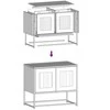 TV staliukas Televizoriaus spintelė, baltos, 68x39x60,5 cm, plienas