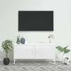 TV staliukas Televizoriaus spintelė, baltos spalvos, 105x35x50cm, plienas