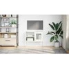 TV staliukas Televizoriaus spintelė, baltos spalvos, 68x39x60,5cm, plienas