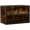TV staliukas Televizoriaus spintelė, dūminė, 60x31x39,5cm, mediena/metalas