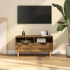 TV staliukas Televizoriaus spintelė, dūminė, 90x40x48,5cm, apdirbta mediena