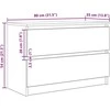 TV staliukas Televizoriaus spintelė, dūminio ąžuolo, 80x35x54 cm, mediena