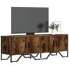 TV staliukas Televizoriaus spintelė, dūminio ąžuolo, 122x34x41cm, mediena