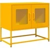TV staliukas televizoriaus spintelė garstyčių geltona 68x39x60,5 cm