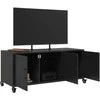 TV staliukas Televizoriaus spintelė, juoda, 100,5x39x43,5cm, plienas