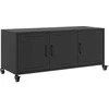 TV staliukas Televizoriaus spintelė, juoda, 100,5x39x43,5cm, plienas