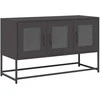 TV staliukas Televizoriaus spintelė, juoda, 100,5x39x60,5 cm, plienas