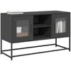 TV staliukas Televizoriaus spintelė, juoda, 100,5x39x60,5cm, plienas