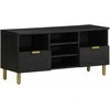 televizoriaus spintelė Juoda 100x33x46 cm Engineered Wood