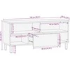 televizoriaus spintelė Juoda 100x33x46 cm Engineered Wood