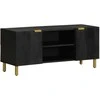 televizoriaus spintelė juoda 105x33x46 cm Engineered Wood