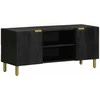 televizoriaus spintelė juoda 105x33x46 cm Engineered Wood
