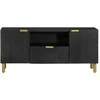 televizoriaus spintelė juoda 105x33x46 cm Engineered Wood