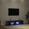 TV staliukas Televizoriaus spintelė Juodas ąžuolas 135 x 39 x 30 cm