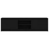 TV staliukas TV vienetai 2 pcs Juoda 180 x 34 x 50 cm Apdirbta mediena